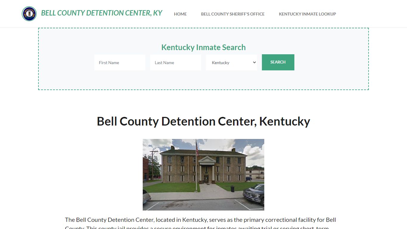 Bell County Detention Center, KY Inmate Roster, Offender Search